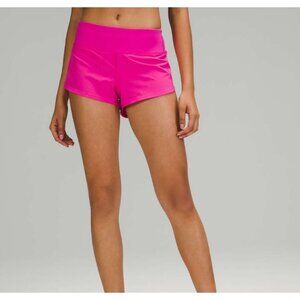 Lululemon Speed Up Low-Rise Short 2.5" Sonic Pink Size 8